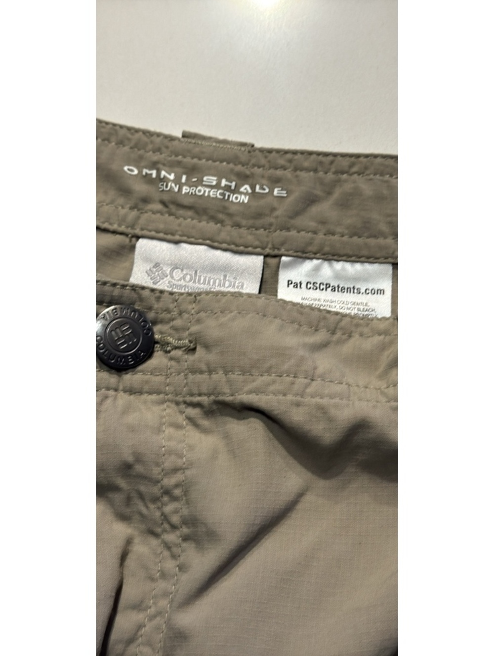 Columbia Silver Ridge Convertible Cargo Pants Performance Hiking Man Sz 40x30